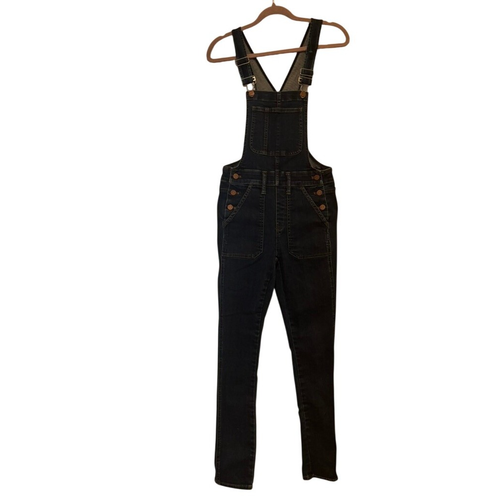 Madewell blue jean overalls sz XS II